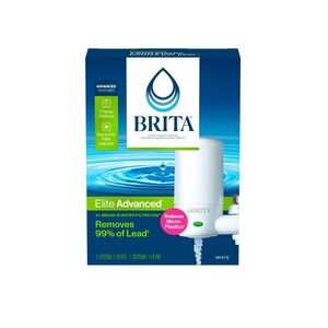 Brita Elite 35214 Basic Tap Water Faucet Filtration System - White